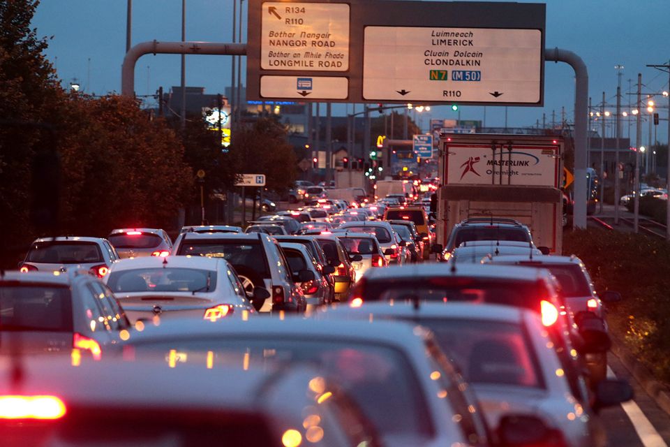 Dublin drivers waste eight days of their lives each year in traffic congestion. Stock image