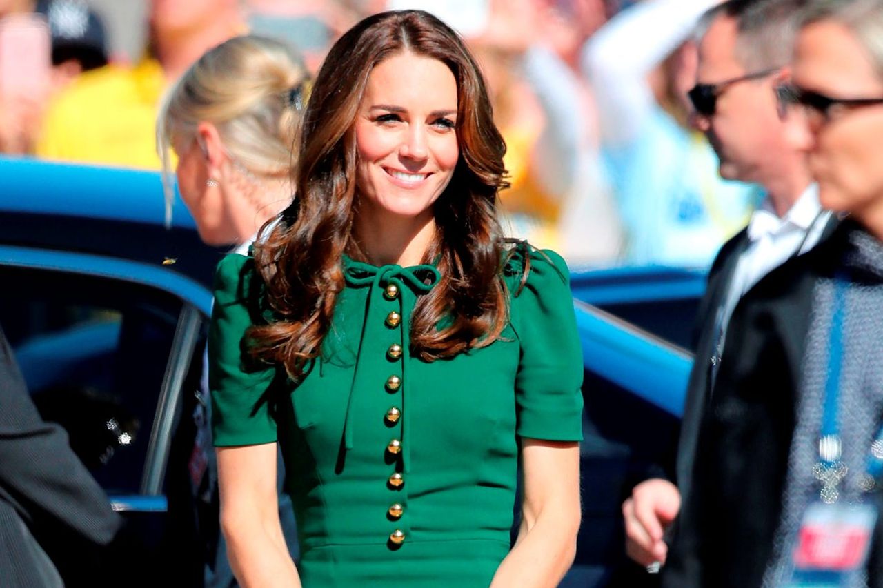 Kate middleton green hotsell dolce and gabbana dress