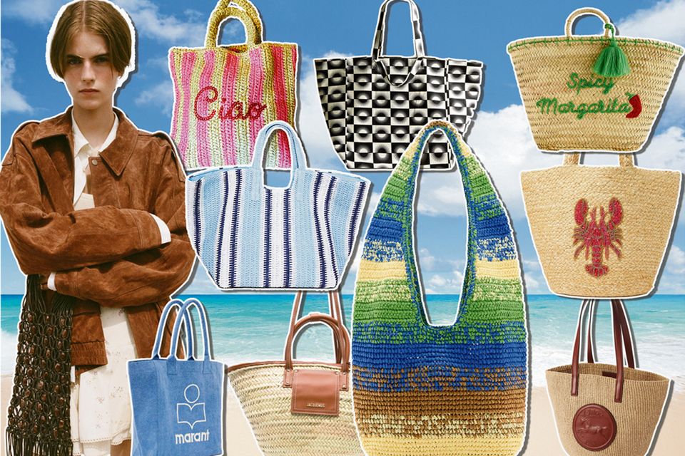 Our top beach-bag picks range from striped designs to slogan hold-alls