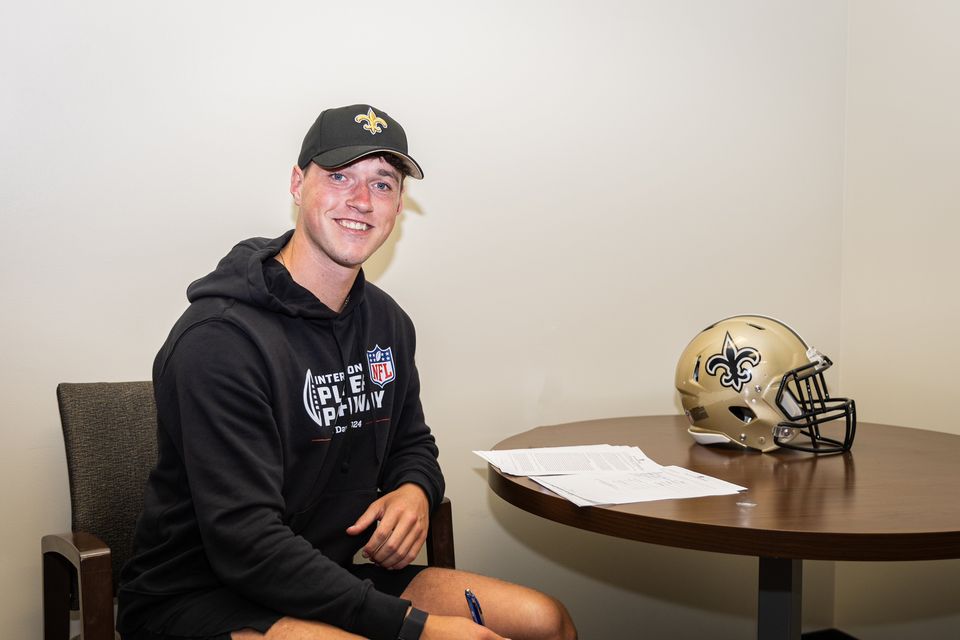 Bound for the Bayou: Charlie Smyth has signed a contract with the New Orleans Saints