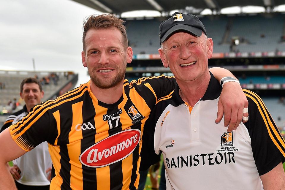Jackie Tyrrell and Brian Cody during their days with the Kilkenny hurlers. Photo: Sportsfile