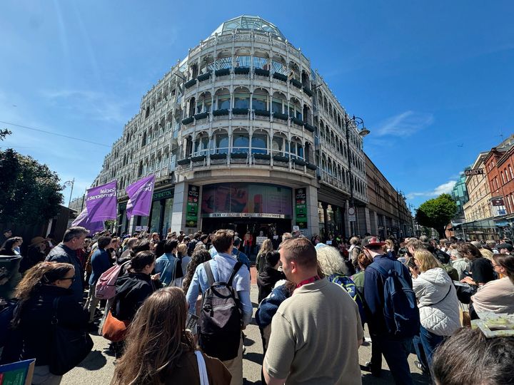 ‘It’s such an iconic place’ – Protest held against plans to redevelop Stephen’s Green Shopping Centre
