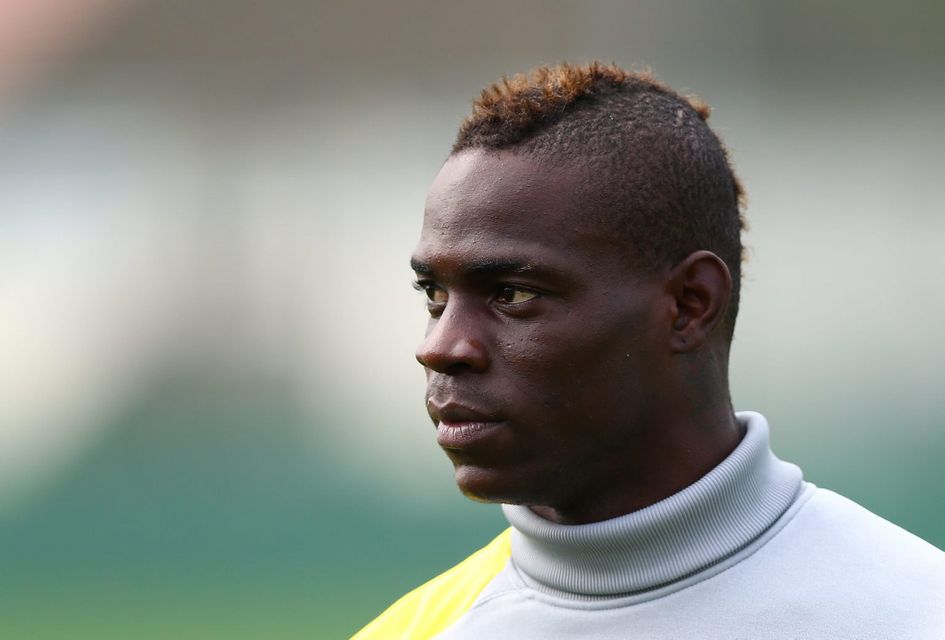 Mario Balotelli of Liverpool during a training session