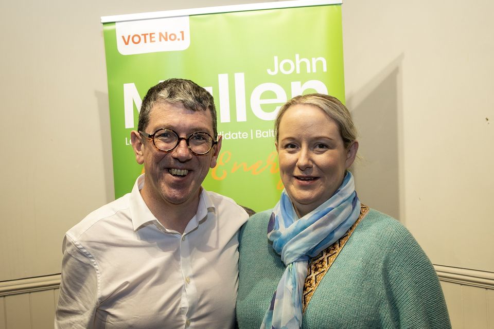 Councillor John Mullen with his sister, Tara Sheridan. Photo: Joe Byrne 