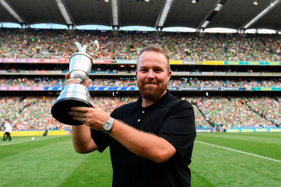 The 2019 Open Champion Shane Lowry with the Claret Jug at Croke Park, Dublin. Picture by Ramsey Cardy
