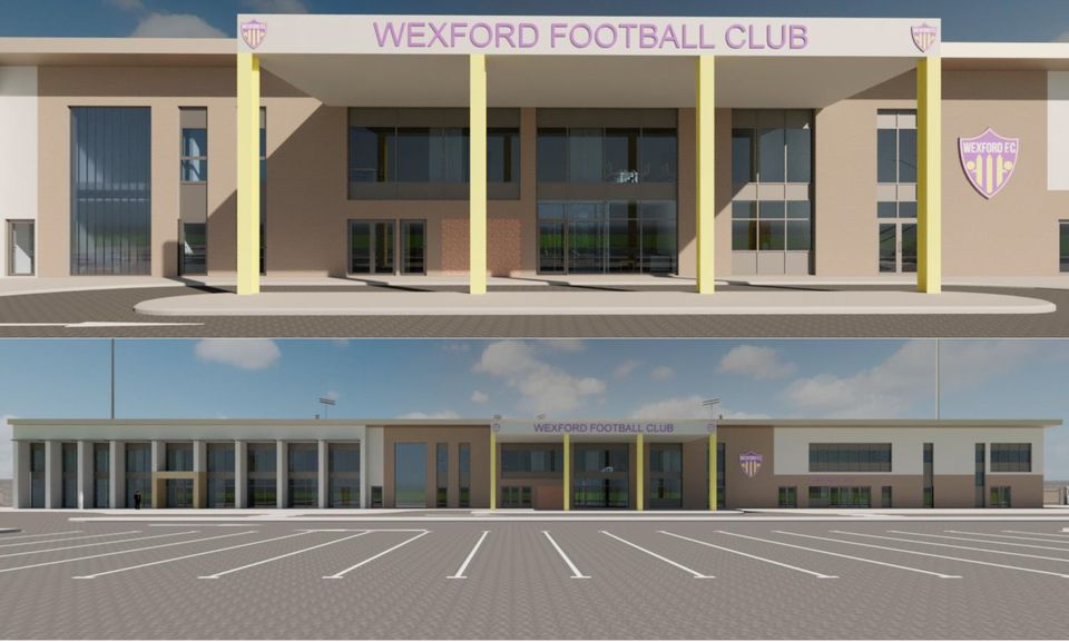 What the clubhouse at the new Wexford FC stadium could look like.