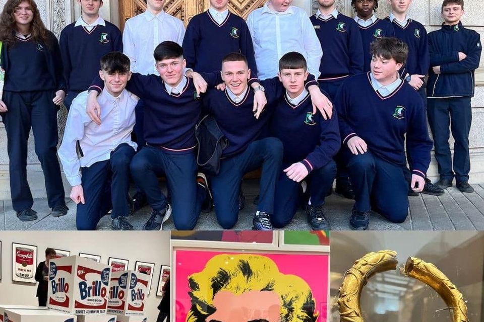 Wicklow students attend Andy Warhol exhibition in Dublin