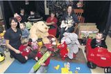 thumbnail: Kathleen Kelpie, Bernie McCullagh, Mary McNasser and Debbie Forde with children Erin, James, Colin, Sam, Jack and Darragh with toys donated by The Late Late Toy Show, at the Holy Family Day Care Centre, Clarion Road, Sligo. (Photo: James Connolly)