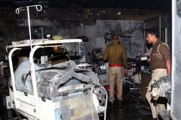 Ten newborns die in India hospital blaze after rescue effort delay | Irish Independent