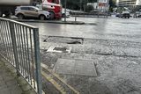 thumbnail: The town centre, like the junction at John Street, doesn't get preferential treatment when it comes to potholes.