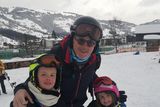 thumbnail: Kevin Flanagan and grandchildren Kuba and Maya prepare for a day on the slopes