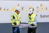 thumbnail: Visits included one to construction firm PM Group, who recently celebrated 25 years in Poland