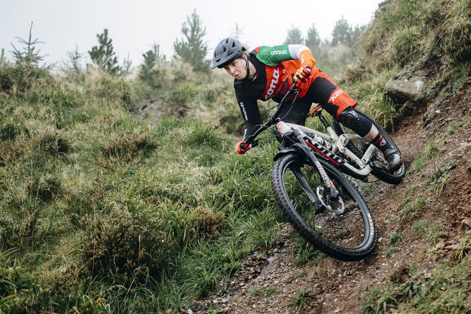 Mountain Biker Leah Maunsell, pictured at Ballyhoura Mountain Bike Trail, Co Limerick. Pic: Don Moloney