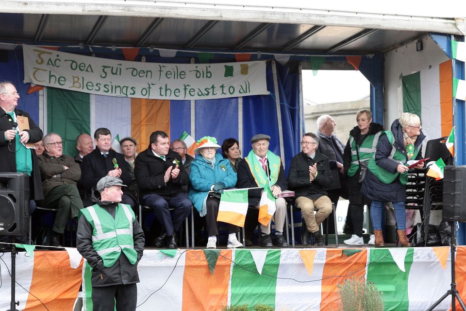The Reviewing Stand at the Arklow parade.