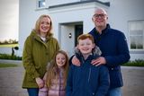 thumbnail: Charlene and Alan from Antrim with their two children on RTÉ Home of the Year