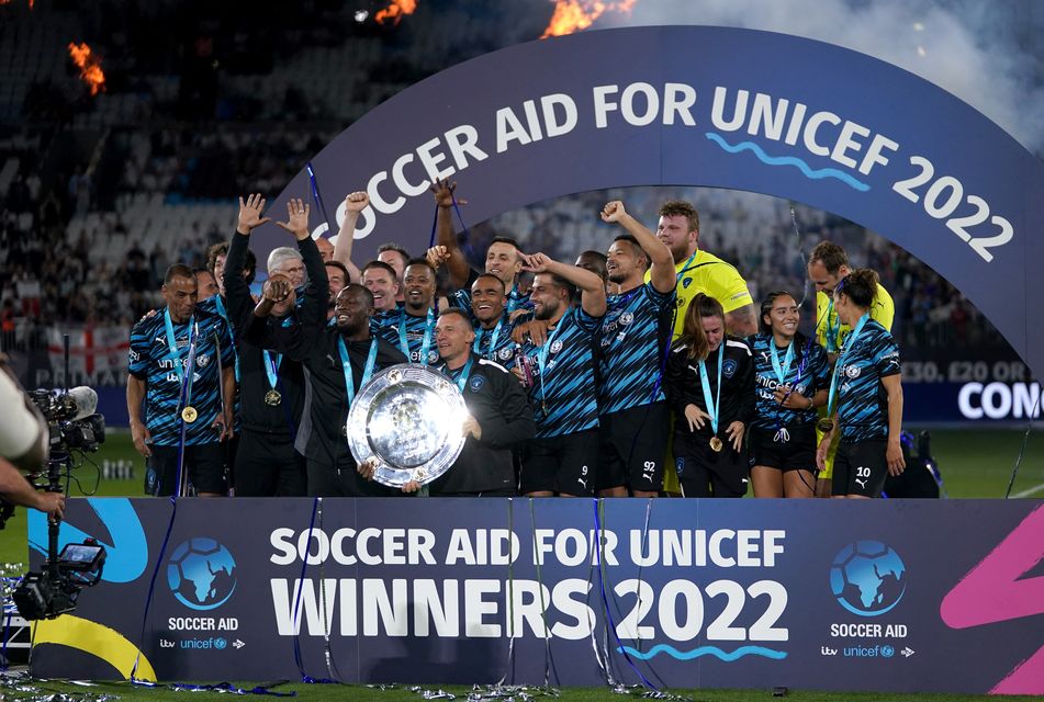 World XI defeat England in Soccer Aid match for Unicef