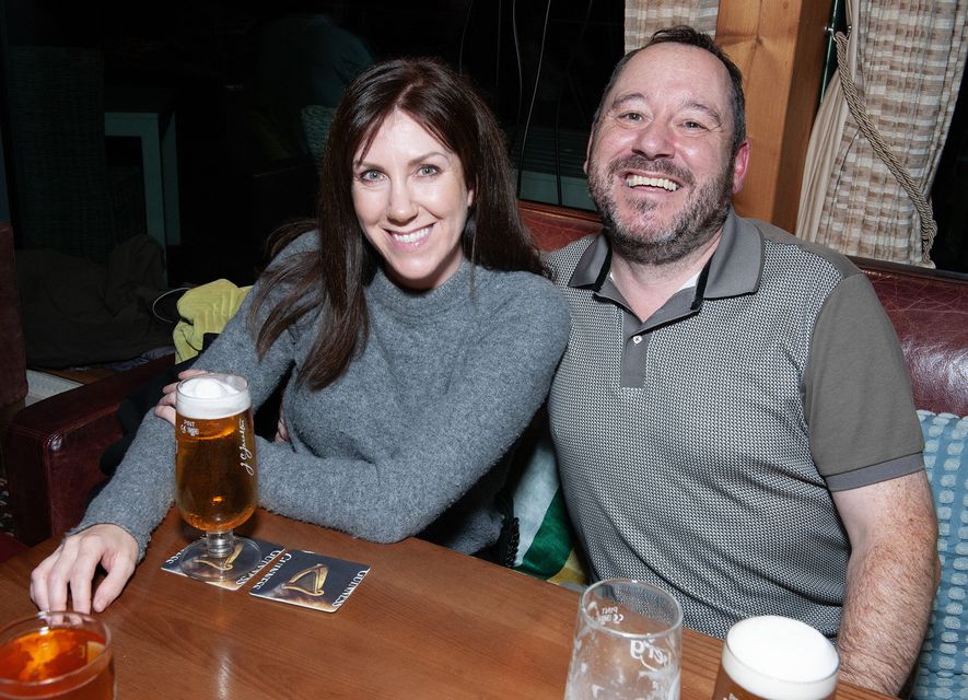 Blossom Cloke and Ciaran Purcell were pictured at the Guinness Singing and Swinging Pubs in Wexford Golf Club on Thursday evening. Pic: Jim Campbell