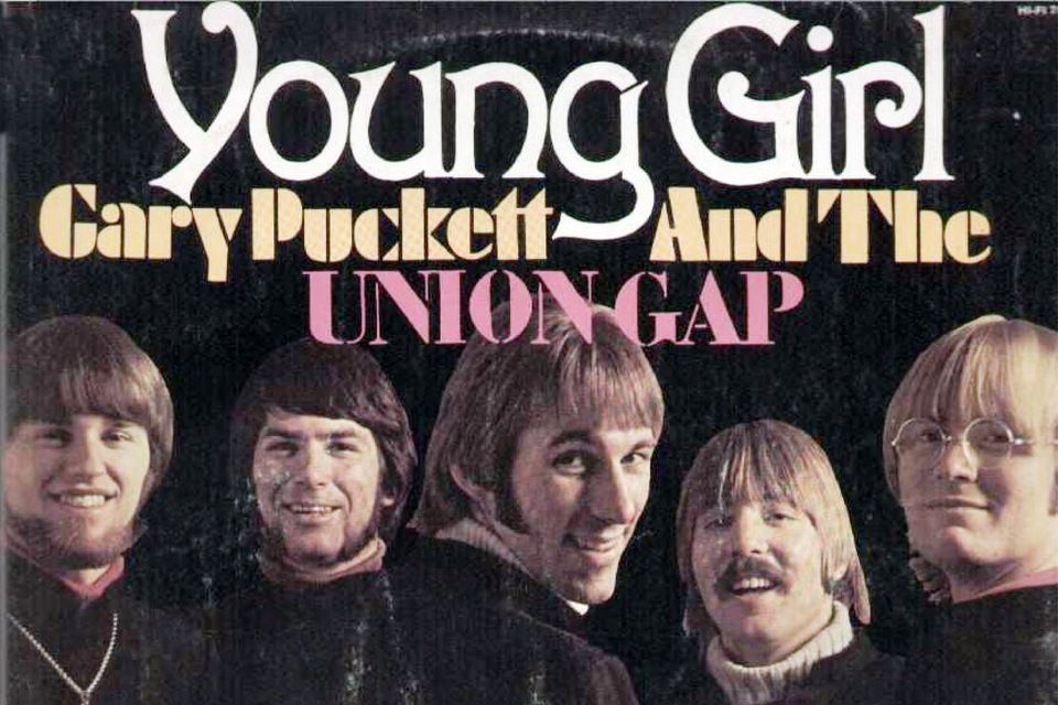 Gary Puckett and the Union Gap on the cover of "Young Girl".