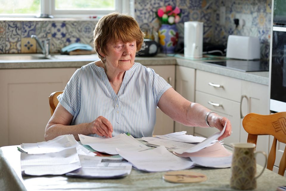 Mary Kelly from Ratoath, Co Meath had to take over the family finances after her husband was diagnosed with dementia. Photo: Frank McGrath