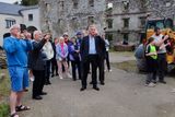 thumbnail: West Wicklow Historical Society members on their Evening Stroll recently in Ballymore Eustace, led by CJ Darby of the Ballymore Eustace Historical Society. The next member's-only Evening Stroll takes place this coming Saturday, July 22 in the village of Ballitore.