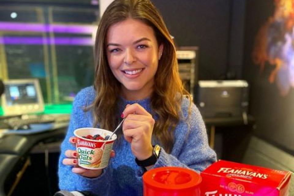 Doireann Garrihy post for Flahavan's on Instagram