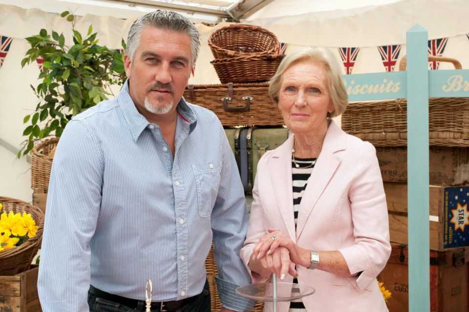 Paul Hollywood and Mary Berry on the Great British Bake-off