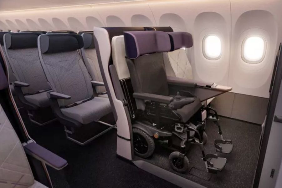 Newly Designed Airplane Seat Enables Wheelchair-Bound Passengers to Maintain Independence