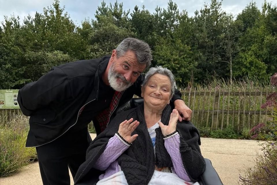 Roy Keane with his mother Marie Keane. Photo: Roy Keane/Instagram
