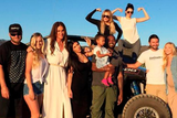 thumbnail: Caitlyn Jenner poses with sons Burt, Brandon, Kim Kardashian, Kanye West, North West, Khloe Kardashian and Kendall Jenner

Pic: Caitlyn Jenner/Twitter