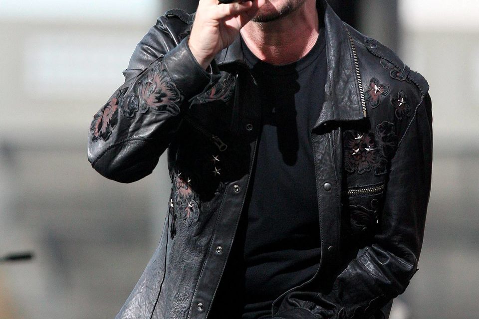 Bono in full flight at the U2 360 concert in Croke park.