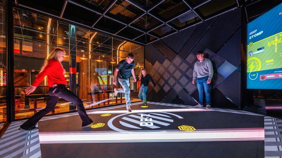 The activities include interactive darts, shuffleboards and more