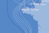 thumbnail: Cork to Santander map (Courtesy of Brittany Ferries)