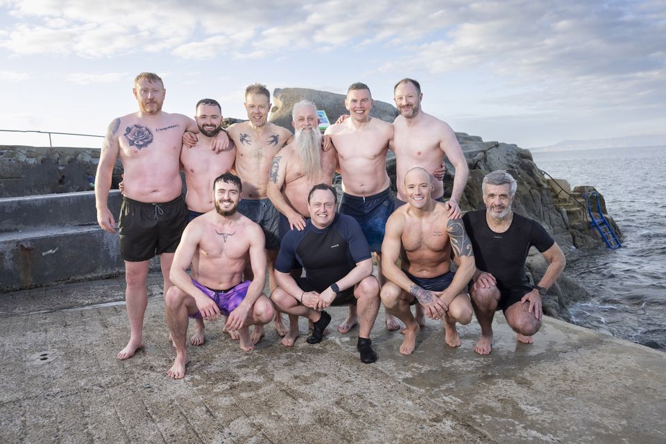 Members of the Blueballs Ireland sea-swimming group. Picture: Fergal Phillips