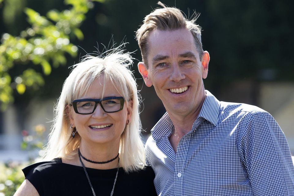 Ryan Tubridy and outgoing RTÉ Director General, Dee Forbes. Picture: Colin Keegan, Collins Dublin