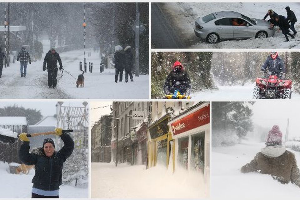 Some scenes from around the country after Storm Emma hit Ireland