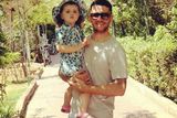 thumbnail: Robbie Brady with daughter Halle in Sardinia. Picture: Kerrie Harris/Instagram