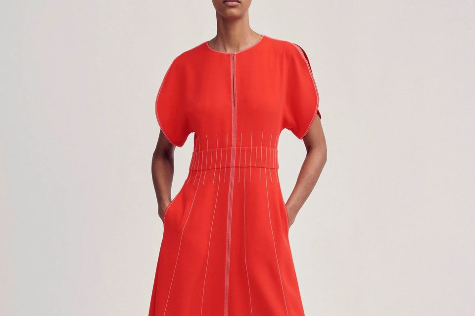 strapless open back dress Count Me in Red Dress L main image 1