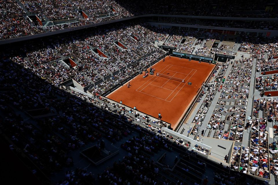 A general view of Roland Garros, Paris