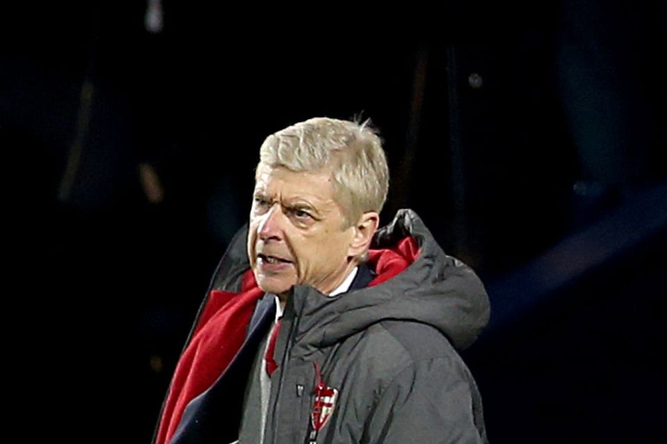 Arsenal manager Arsene Wenger was unhappy