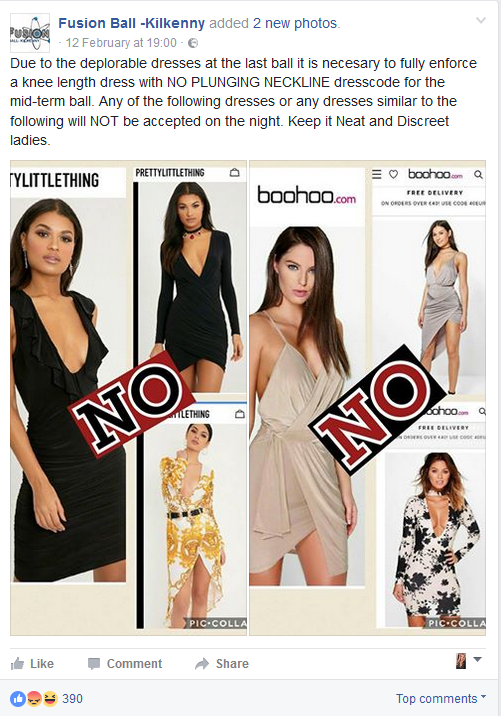 Anger as deplorable dresses banned from teenage disco in