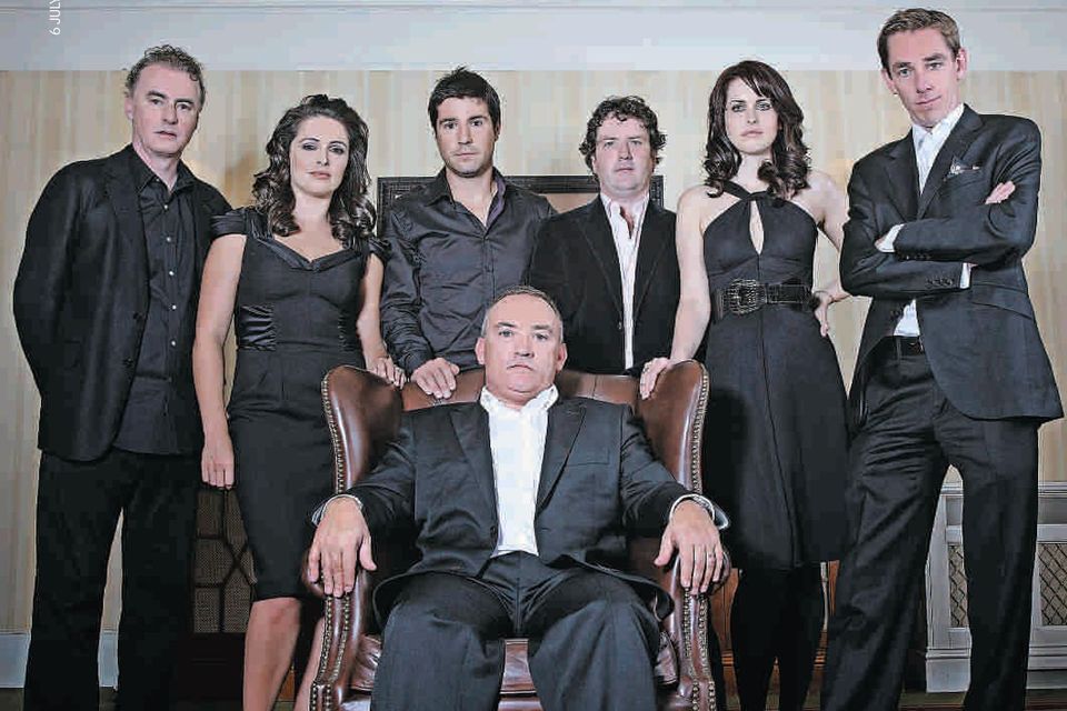 Noel Kelly and some of his clients on the cover of the Sunday Independent's Life magazine from July 6, 2008