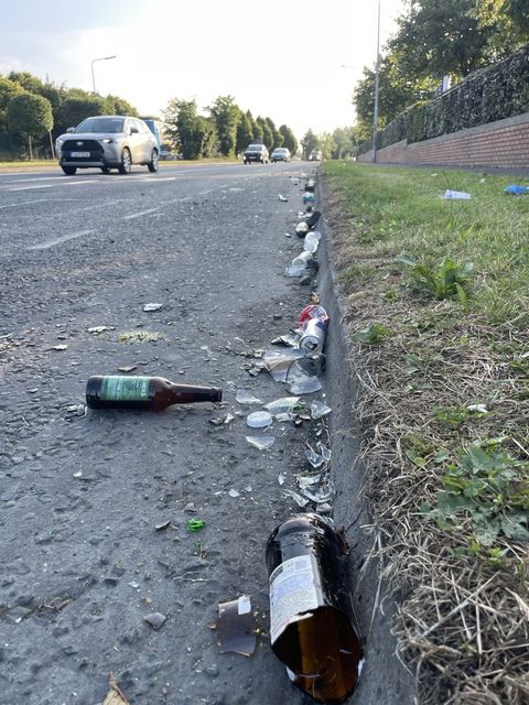 The site at Coolock on Tuesday morning (Photo: Conor Feehan)