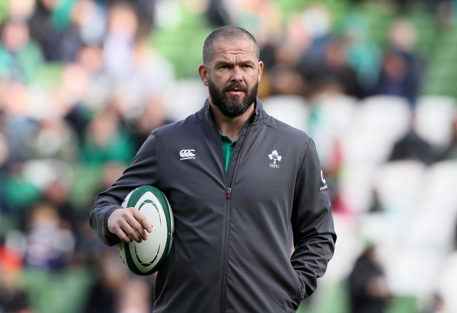Ireland head coach Andy Farrell is preparing for the visit of Wales (Brain Lawless/PA)