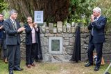 thumbnail: Cathaoirleach Michael Clarke with Phil McCormack and Dr Jimmy Devins after the unveiling of a memorial to the Noble Six in Rathcormack. Pics: Donal Hackett.