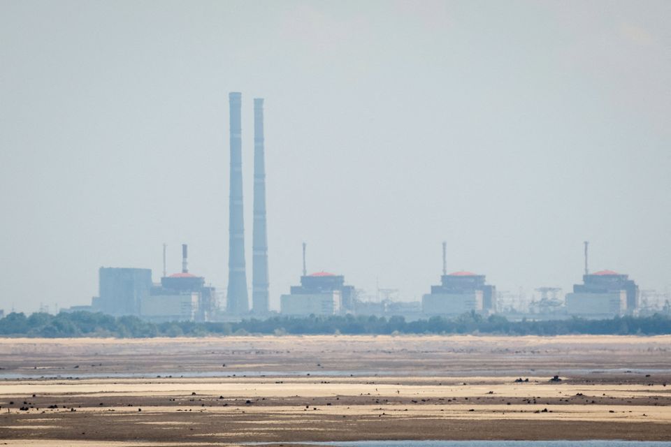 The Russian-controlled Zaporizhzhia nuclear power plant in Ukraine. Photo: Reuters