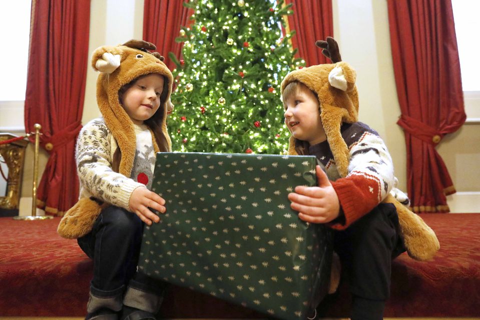 Brothers Tom and Callum Kennedy at Christmas at the Castle, running until December 18. Pic: Mark Stedman