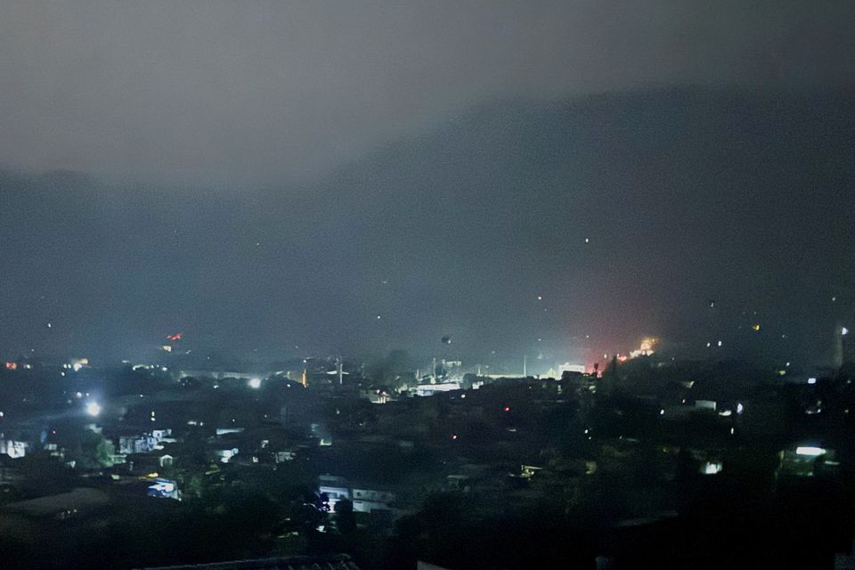 A city view of Muzaffarabad in Pakistan-administrated Kashmir.
