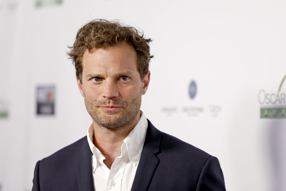 LOS ANGELES, CALIFORNIA - MARCH 24: Jamie Dornan attends US-Ireland Alliance's 16th Annual Oscar Wilde Awards at The Ebell Club of Los Angeles on March 24, 2022 in Los Angeles, California. (Photo by Frazer Harrison/Getty Images)