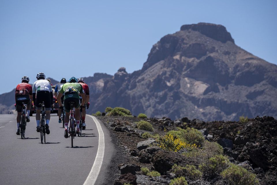 The Vuelta Al Teide bike race in Tenerife. Photo: PA