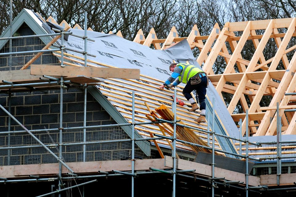 Stock image of housing construction.